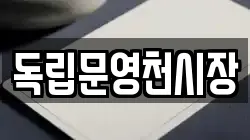 독립문영천시장