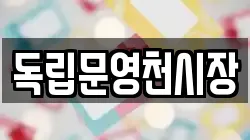 독립문영천시장