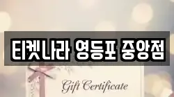 티켓나라 영등포 중앙점
