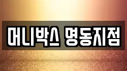 머니박스 명동지점
