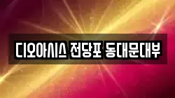 디오아시스 전당포 동대문대부