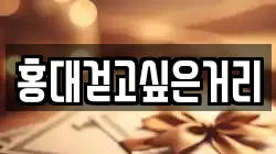 홍대걷고싶은거리