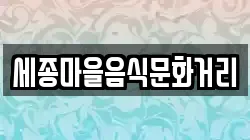 세종마을음식문화거리