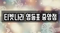 티켓나라 영등포 중앙점
