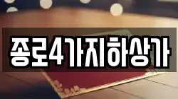 종로4가지하상가