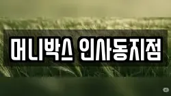 머니박스 인사동지점
