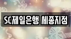 SC제일은행 세종지점