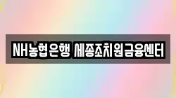 NH농협은행 세종조치원금융센터
