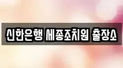 신한은행 세종조치원 출장소