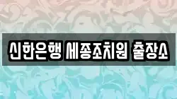 신한은행 세종조치원 출장소
