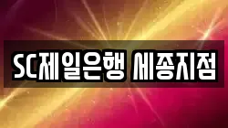 SC제일은행 세종지점