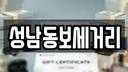성남동보세거리