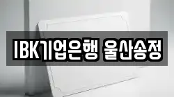 IBK기업은행 울산송정