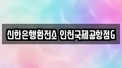 신한은행환전소 인천국제공항점G