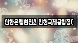 신한은행환전소 인천국제공항점C