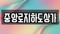 중앙로지하도상가