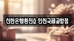 신한은행환전소 인천국제공항점