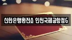 신한은행환전소 인천국제공항점G