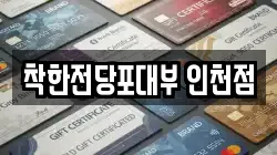 인천 전당포, 상품권판매, 상품권매매, 환전