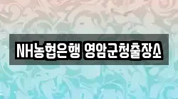 NH농협은행 영암군청출장소