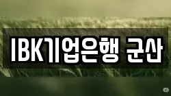 IBK기업은행 군산