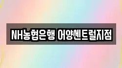 NH농협은행 어양센트럴지점