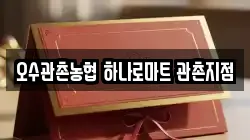 오수관촌농협 하나로마트 관촌지점