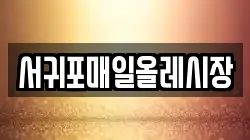 서귀포매일올레시장
