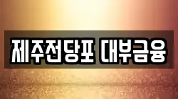 제주전당포 대부금융