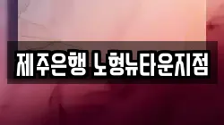 제주은행 노형뉴타운지점