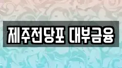 제주전당포 대부금융