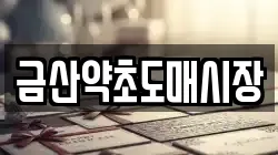 금산약초도매시장