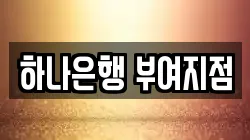 하나은행 부여지점