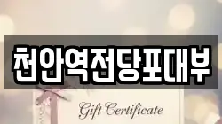 천안역전당포대부