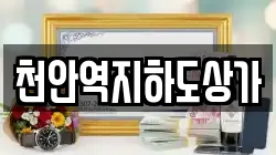 천안역지하도상가