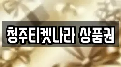 청주티켓나라 상품권