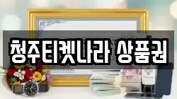 청주티켓나라 상품권