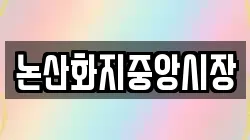 논산화지중앙시장