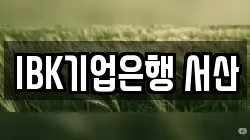 IBK기업은행 서산