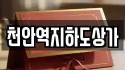 천안역지하도상가