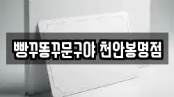 빵꾸똥꾸문구야 천안봉명점