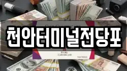 천안터미널전당포