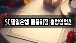 SC제일은행 세종지점 홍성영업소
