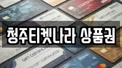 청주티켓나라 상품권