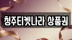 청주티켓나라 상품권